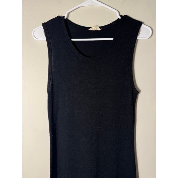 Aritzia Wilfred Free Bruni Black Midi Dress Sleeveless Size M - Picture 2 of 4